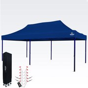 Cortină de petrecere impermeabilă 3x6m – Sărbătoare fără griji sub un acoperiș de 16,5m² - fara 3 pereti - Albastru