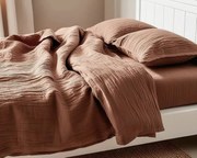 Lenjerie de pat MOELLIN din muselina maro deschis Dimensiunile lenjeriei: 70 x 90 cm | 140 x 200 cm