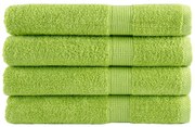 vidaXL Prosoape de saună premium SOLUND 4 buc. verde 80x200 cm 600 gsm