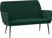 vidaXL Bancă, verde închis, 108x79x79 cm, catifea