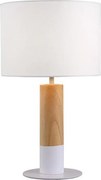 Lampă de masă CARROL 1xE27/40W/230V albă/maro