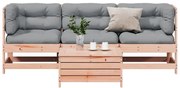 vidaXL Set mobilier de grădină cu perne, 4 piese, lemn masiv douglas