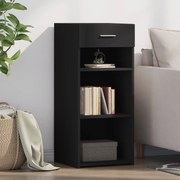 vidaXL Dulap, negru, 40x42,5x93 cm, lemn prelucrat
