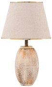 Lampă de masă RAMZES 1xE27/40W/230V crem/auriu