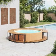 vidaXL Mobilier de împrejmuire spa, 273x53 cm, lemn masiv de acacia