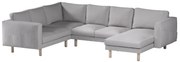 Husă pentru canapea de colț Norsborg cu 5 locuri și șezlong Norsborg