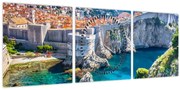 Tablou - Dubrovnik (cu ceas) (90x30 cm)
