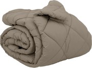 vidaXL Duvet de iarnă Gri deschis 220 x 240 cm Microfibră