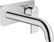 Baterie lavoar Hansgrohe Vernis Shape cu pipa 205 mm, montaj incastrat, crom - 71578000