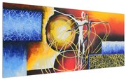 Tablou abstract cu dansatori (120x50 cm), în 40 de alte dimensiuni noi