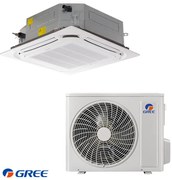 Aparat de aer conditionat caseta Gree GUD71T1 + GUD71W1/NhA-S, 24000 BTU, 49 m², A++, R-32, Alb