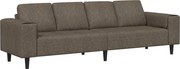 vidaXL Canapea pentru living Gri închis 250 x 77 x 76 cm