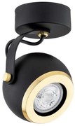 Spot KOS PLUS 1xGU10/5W/230V negru/auriu Argon 4902
