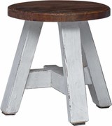 vidaXL Taburet natural 22 x 22 x 24 cm Lemn de mahon