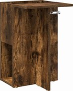 vidaXL Masă laterală Stejar fumuriu 35 x 40 x 55 cm Lemn compozit