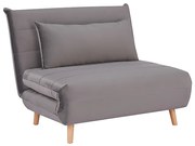 Fotoliu extensibil Culoare Gri, SPIKE VELVET