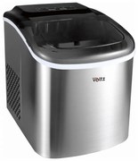 Aparat cuburi de gheata Oliver Voltz OV51447CS, 120W, 12kg/24 ore, 1.3 L, 9 cuburi/ ciclu de operare, Indicator de gheata si apa, Inox