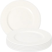 Set de 6 farfurii din porțelan pentru desert Linie, 20 cm