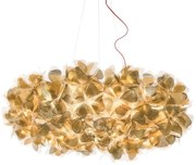 Lustra design unicat realizata manual Clizia XXL Mama Non Mama Gold, 130cm