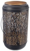 InDecor Sfeșnic metalic Tree negru, 17 x 17 x 29cm, L