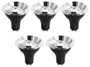 Set 5 becuri Bec LED GU10 reglabil 70mm 6.5W 600LM 3000K