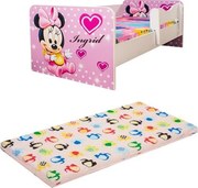 Pat junior Bebe Minnie cu saltea