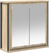 vidaXL Dulap de baie cu oglindă Stejar Sonoma 60x21x60 cm