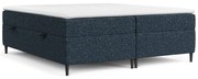 Pat boxspring albastru închis cu spațiu de depozitare 180x200 cm Araya – Maison de Rêve