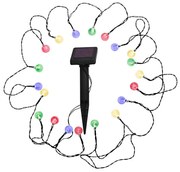 LED RGB lampă solară 20xLED/1,2V 300 mAh IP44