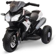 HOMCOM Motocicletă Electrică pentru Copii 3-6 Ani, Max 25 kg, 6V, Viteză 3km/h, Design Sportiv, Negru | Aosom Romania