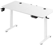 Deuba Birou de birou reglabil pe inaltime alb-140x60x118 cm