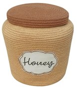 Coș de jucării pentru copii maro deschis din material textil ø 28x27 cm Honey Pot – Lorena Canals