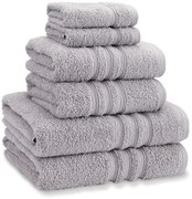 Prosoape de baie gri-deschis 6 buc. din bumbac din frotir Zero Twist – Catherine Lansfield