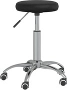 vidaXL Scaun de birou pivotant, negru, piele ecologică