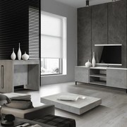 Masa Transformabila, extensibila, cu sistem de ridicare-coborare - GRI CIMENT - 120 cm / 80 cm - Transformabila