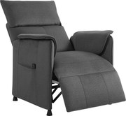 HOMCOM Fotoliu Reclinabil Electric Brushless cu Suport pentru Picioare Negru | Aosom Romania