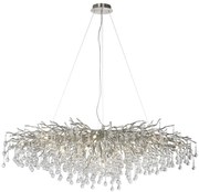 Lustra suspendata design magnific ICICLE crom, 75x150cm