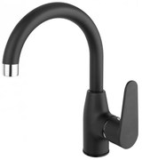 Algeo Black - baterie stativă lavoar cu pipă mobilă - BAG2ABL - Ferro