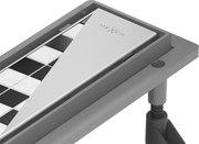 Mexen Flat ABS scurgere liniară 2în1 80 cm, inox- 1069080