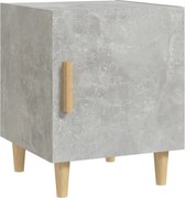 vidaXL Noptieră, gri beton, lemn prelucrat