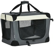 Transportor pliabil pentru animale de companie PawHut, 60cm, gri | AOSOM RO