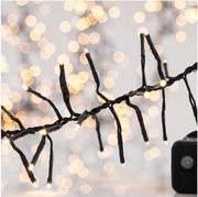 Instalație luminoasă pentru exterior CLUSTER, 768 LED, 8 funcții, 9 m, IP44, alb cald