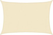 vidaXL Pânză parasolar, crem, 3x4,5 m, HDPE, 160 g/m²