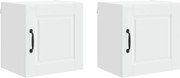 vidaXL Dulap de bucătărie 2 pcs Alb 40 x 31 x 40 cm Lemn compozit