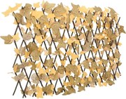 vidaXL Spalier frunze arțar artificiale extensibil, oranj, 180x60 cm