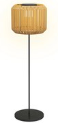Outsunny Lampă Solară de Grădină cu Iluminare LED și Aprindere Automată, Ø34x130 cm, Galben | Aosom Romania