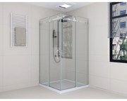 BELVER DUO Cabină de duș 90x90, 100x100 195cm, 6mm, model cu două uși