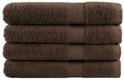 vidaXL Prosoape de saună premium SOLUND 4 buc maro 80x200cm 600gsm