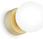 Aplica perete moderna stil minimalist Perlage ap1 amber/alb