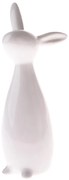 Iepuraș din porțelan Twinkie alb, 7,5 x 17 cm